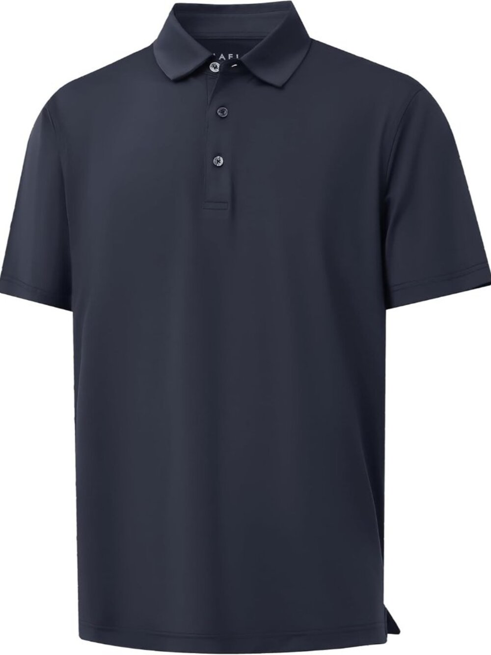 Men B- Dark Grey Dry Fit Polo Shirt Color Block Chest Print Moisture Wick